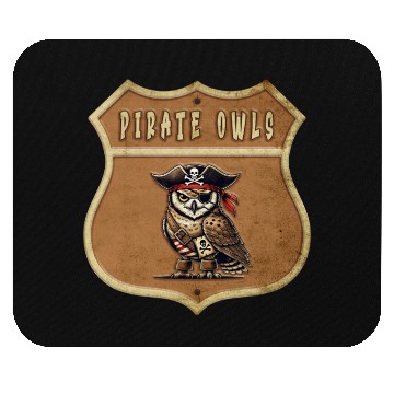 Discover Pirates Owl Design Mouse Pads