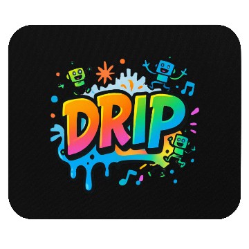 Discover DRIP Graffiti Robot Mouse Pads – Fun Streetwear Style