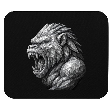 Discover Fierce Geometric angry monkey Mouse Pads