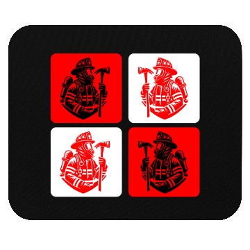 Discover Fire Brigade - Courage In Action Mouse Pads