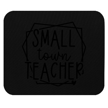 Discover Small Town Teacher Heart Graphic for Educators Mouse Pads