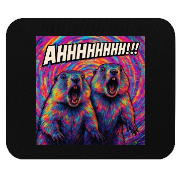Discover AHHHHHHH!!! – Screaming Marmots Go Psychedelic Mouse Pads