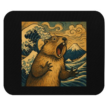 Discover The Great Scream off Kanagawa – Marmot Overboard Mouse Pads
