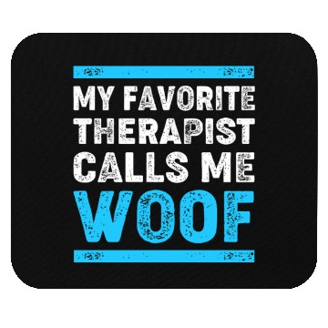 Discover Therapy Dog Lover Psychology Mouse Pads