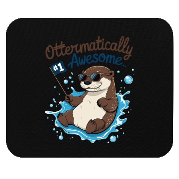 Discover Ottermatically Awesome – Funny Otter Mouse Pads