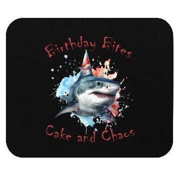 Discover Birthday Party Shark: Whimsical and Fun Mouse Pads