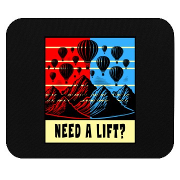 Discover Hot Air Balloon Design Mouse Pads