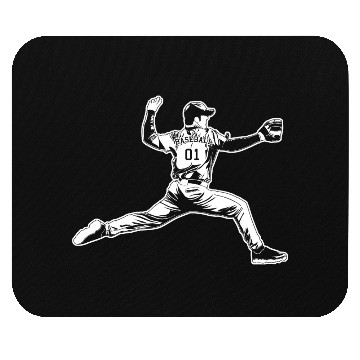 Discover Baseball Pitcher Mouse Pads