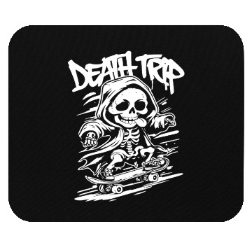 Discover Skeleton Skateboard Gothic Punk Street Art Mouse Pads