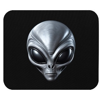 Discover Small Grey Alien Extraterrestrial ET Being Mouse Pads