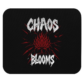 Discover Lotus Flame Spiritual Rock Mouse Pads