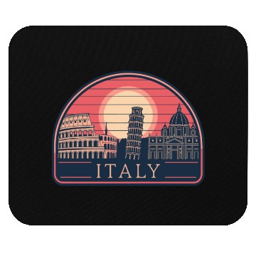 Discover Iconic Italy Landmarks at Sunset Mouse Pads