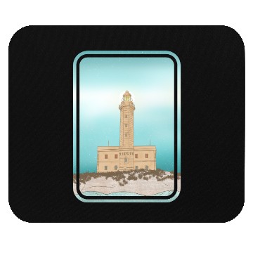 Discover Vieste Lighthouse Italy Mouse Pads