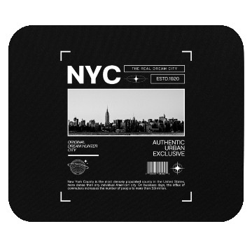 Discover New York City of Dreams, Iconic Skyline Mouse Pads