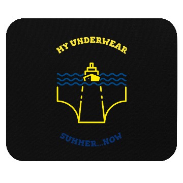 Discover Funny Ship Underwear Summer Teez Mouse Pads