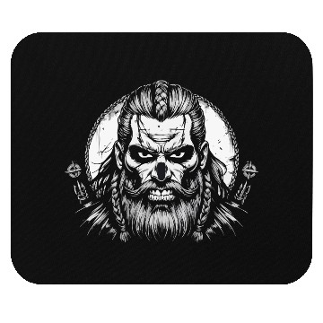 Discover Viking Warrior Man Odin Thor Norman Walhalla Mouse Pads