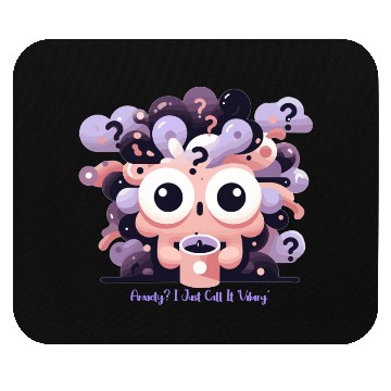 Discover Anxiety? I just call it 'Vibing' Mouse Pads