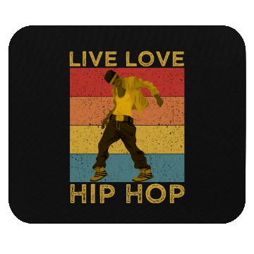 Discover Live Love Hip Hop Mouse Pads
