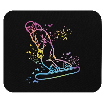 Discover Snowboarder Snowboard Snowboarding Mouse Pads
