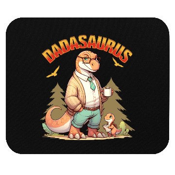 Discover Dadasaurus Father's Day Dad Dinosaur Mouse Pads