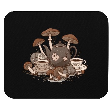 Discover Mushroom Tea Party Mouse Pads