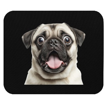 Discover pug Mouse Pads