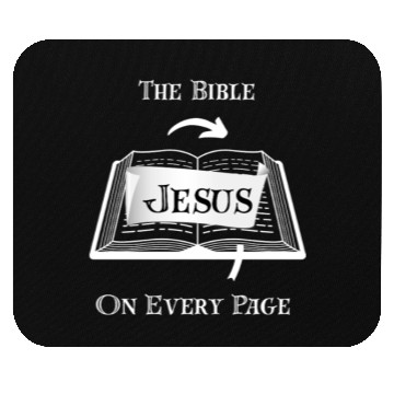 Discover The Bible Jesus on Every Page Mouse Pads