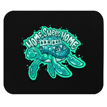 Discover Home Sweet Home Turtle – Cute Ocean Animal Mouse Pads