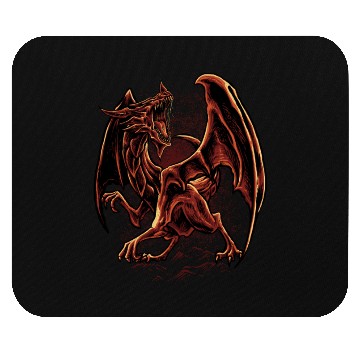 Discover Inferno Fury – Angry Red Dragon Mouse Pads
