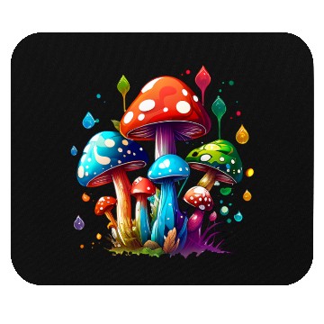 Discover Nature's Psychedelic Mushrooms Mouse Pads