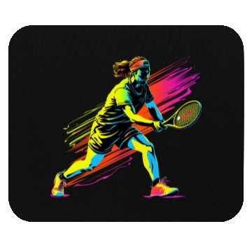 Discover Tennis Player 90s Style Mouse Pads