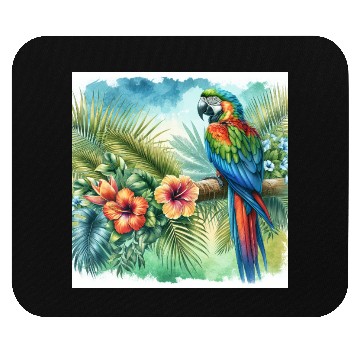 Discover Majestic Macaw Parrot Mouse Pads