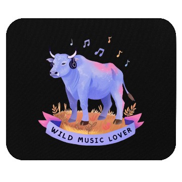 Discover Bass-Bull Boris Mouse Pads