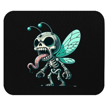 Discover Insect Skeleton Mutant – Tongue-Out Creepy Bug Mouse Pads