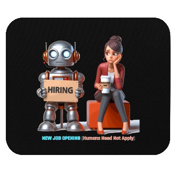 Discover New Job Opening - AI Takeover Mouse Pads