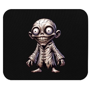 Discover Insane Zombie Boy – Creepy Cute Smiling Freak Mouse Pads