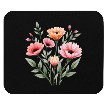 Discover Meadows Whisper Watercolor Wildflower Bouquet Mouse Pads