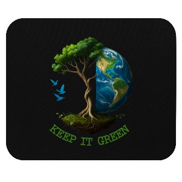 Discover green earth Mouse Pads