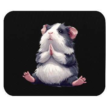 Discover Prayerful Guinea Pig Animal Zen Mouse Pads