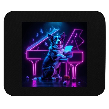 Discover Dog Playing Piano Music Lover Funny Mouse Pads