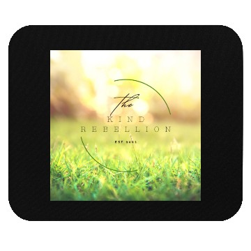 Discover The Kind Rebellion – Grass & Sun Logo (2025) Mouse Pads