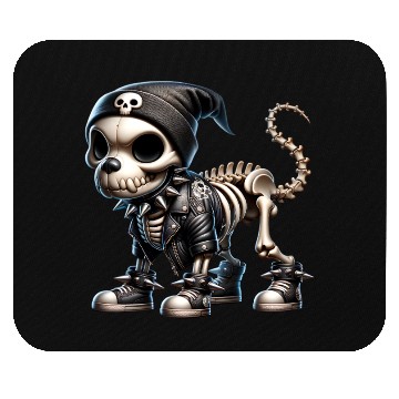 Discover Bone Punk Pup – Undead Street Dog Mouse Pads