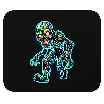 Discover Glowing Zombie Crawler – Toxic Neon Horror Mouse Pads
