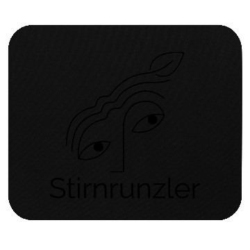 Discover Stirnrunzler Leaf (Black) Mouse Pads