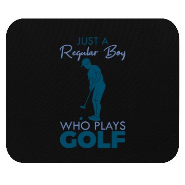 Discover Funny Golfer Boy Mouse Pads
