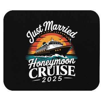 Discover Just Married Honeymoon Cruise 2025 Adventure Mouse Pads