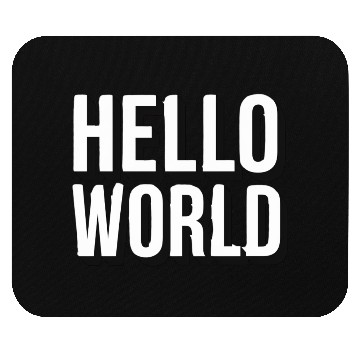 Discover Bold Sans-Serif Font White Text with Shadow Effect Mouse Pads