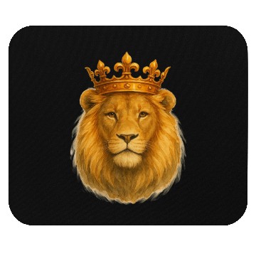 Discover Crowned Majesty The Lion’s Royal Presence Mouse Pads
