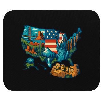 Discover USA Map Mouse Pads Design – National Parks