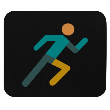 Discover Running Icon – Minimalist Runner Design Mouse Pads